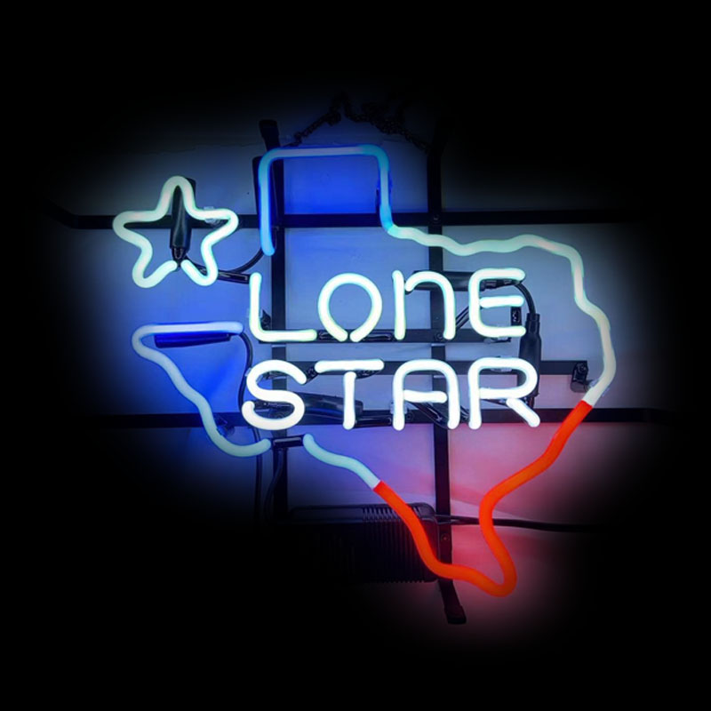 Custom Star Map - Samotny Neonowy Znak Gwiazda Neon Dekoracja