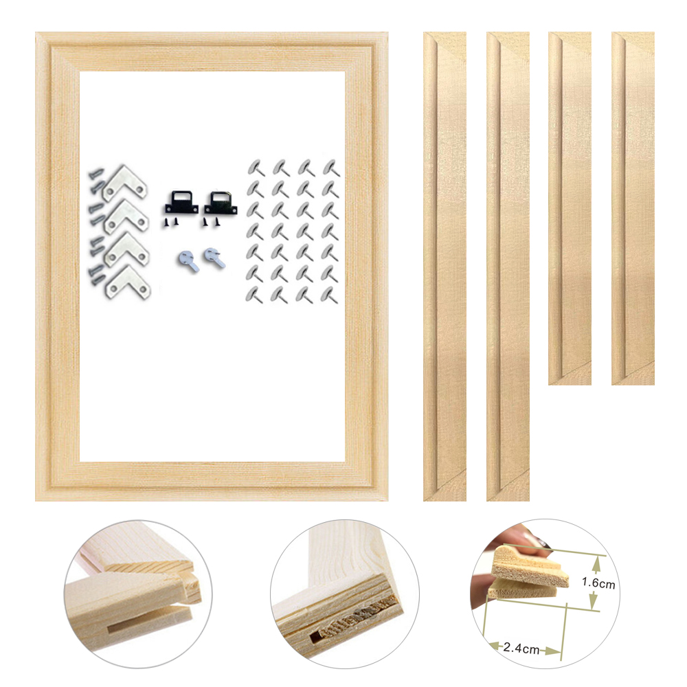 Engraved Wood Frame - 30x40 50x70 70x100cm Rama na płótno