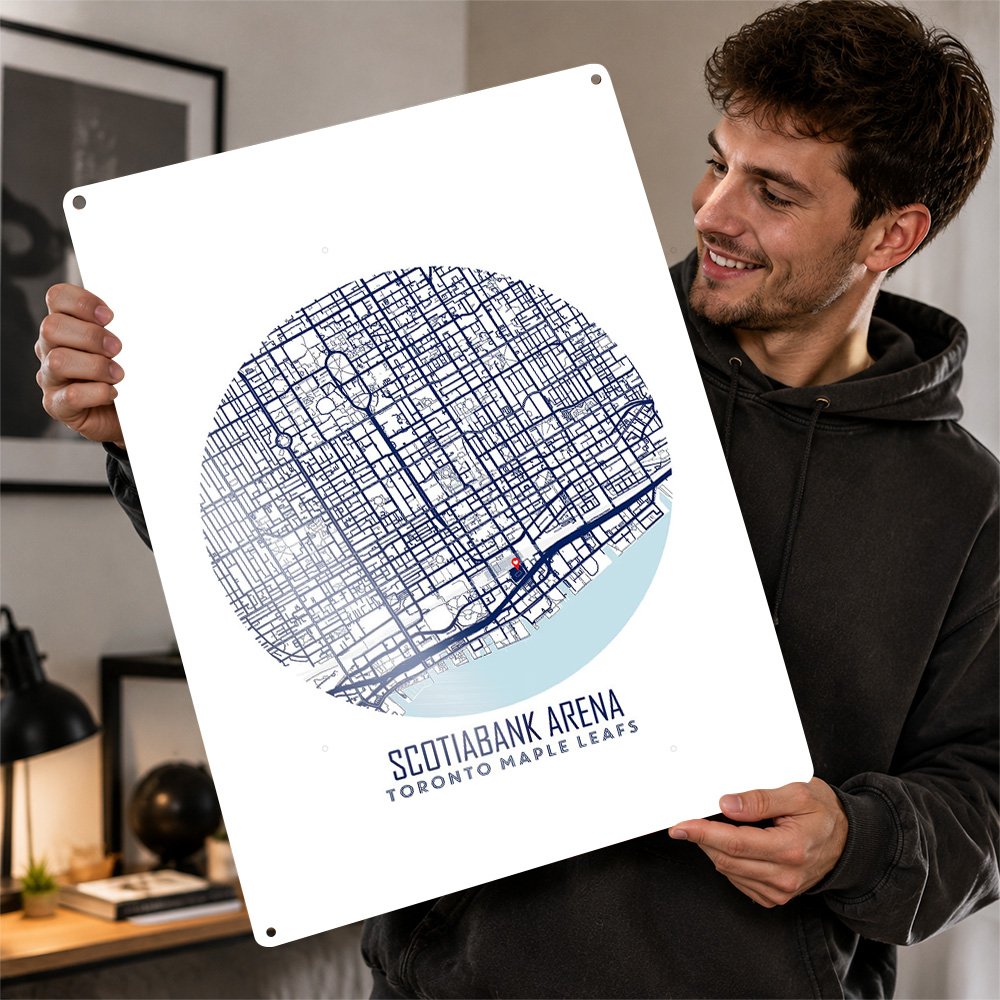 Custom Map Poster - Mapa Areny Scotiabank Metalowy Plakat Sportowy