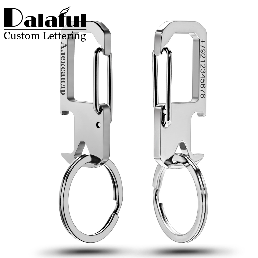 Initial Ring Custom - Spersonalizowany prezent ze stali nierdzewnej Brelok