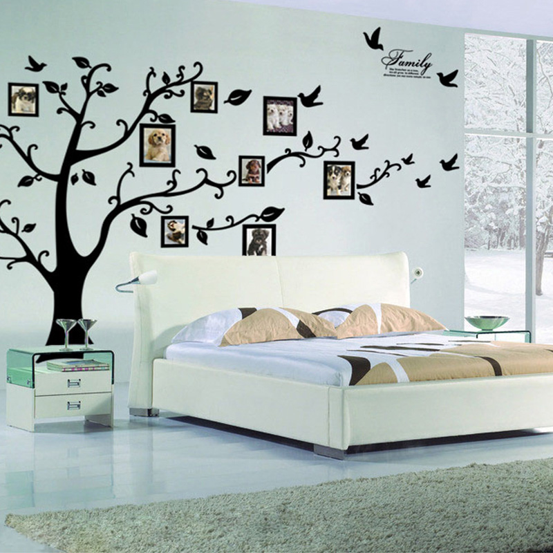 Family Tree Print - Duże naklejki ścienne z PVC w