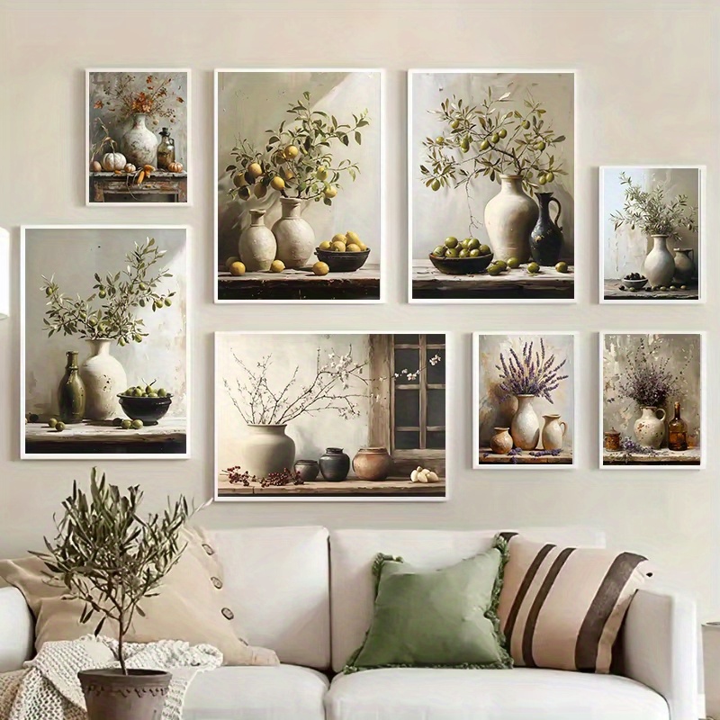 Family Tree Print - 1 szt. Bezramowy Retro Plakat z