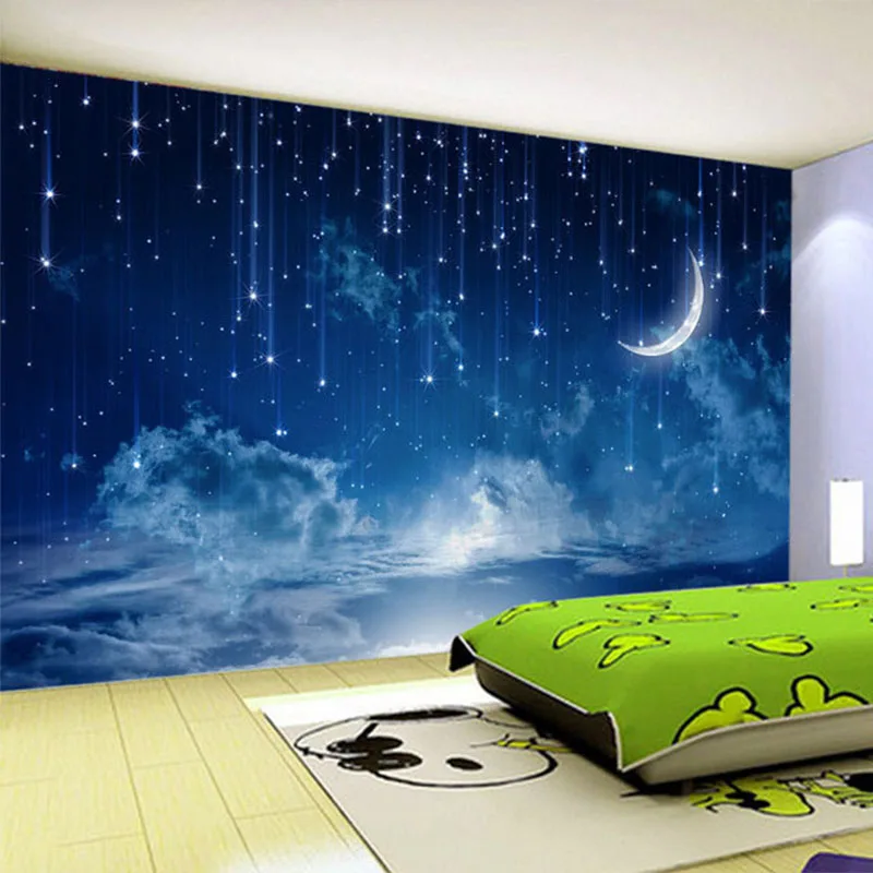 Custom Night Sky - Tapeta Mural Niestandardowe Niebieskie Nocne Niebo