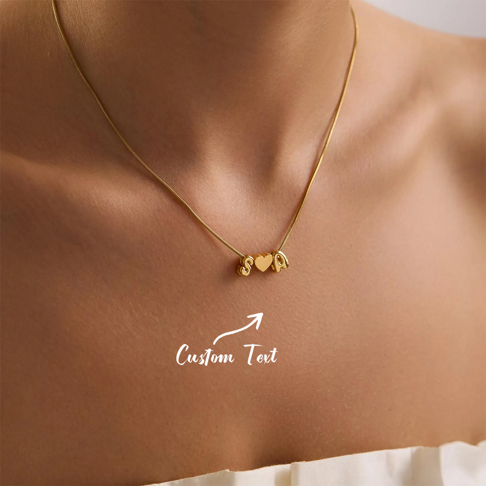 Name Necklace Custom - Personalizowany naszyjnik z dwoma inicjałami w