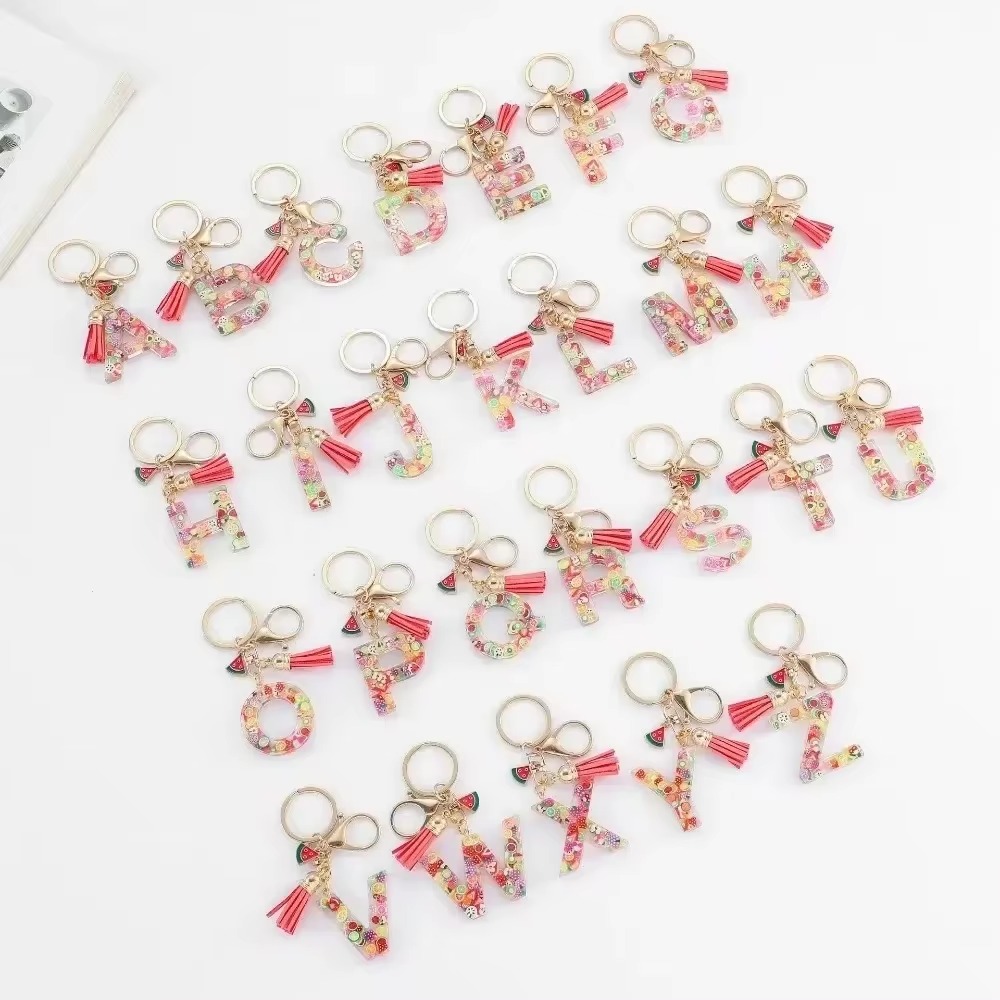 Monogram Keychain Leather - Spersonalizowany brelok do kluczy A-Z Y2k