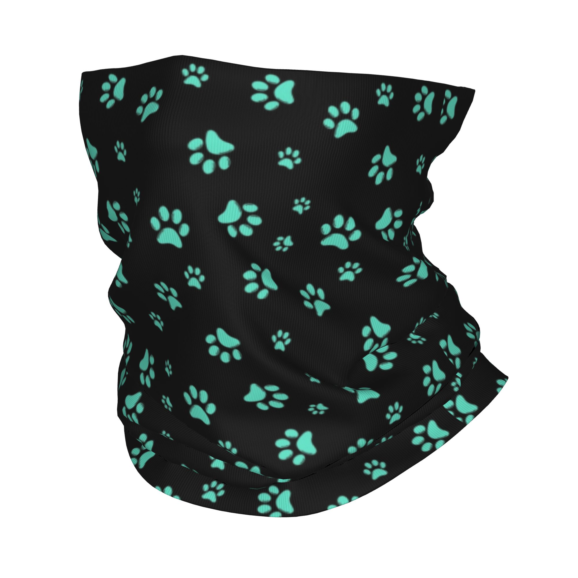 Pet Portrait Custom - Wielofunkcyjna chusta/bandana z motywem psich łap