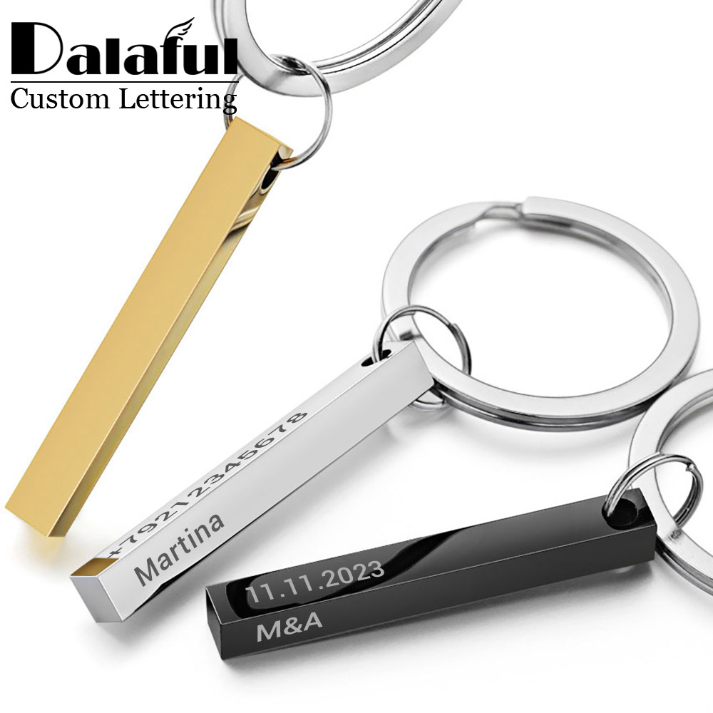 Initial Ring Custom - Personalizuj breloki do kluczy 3D Bar