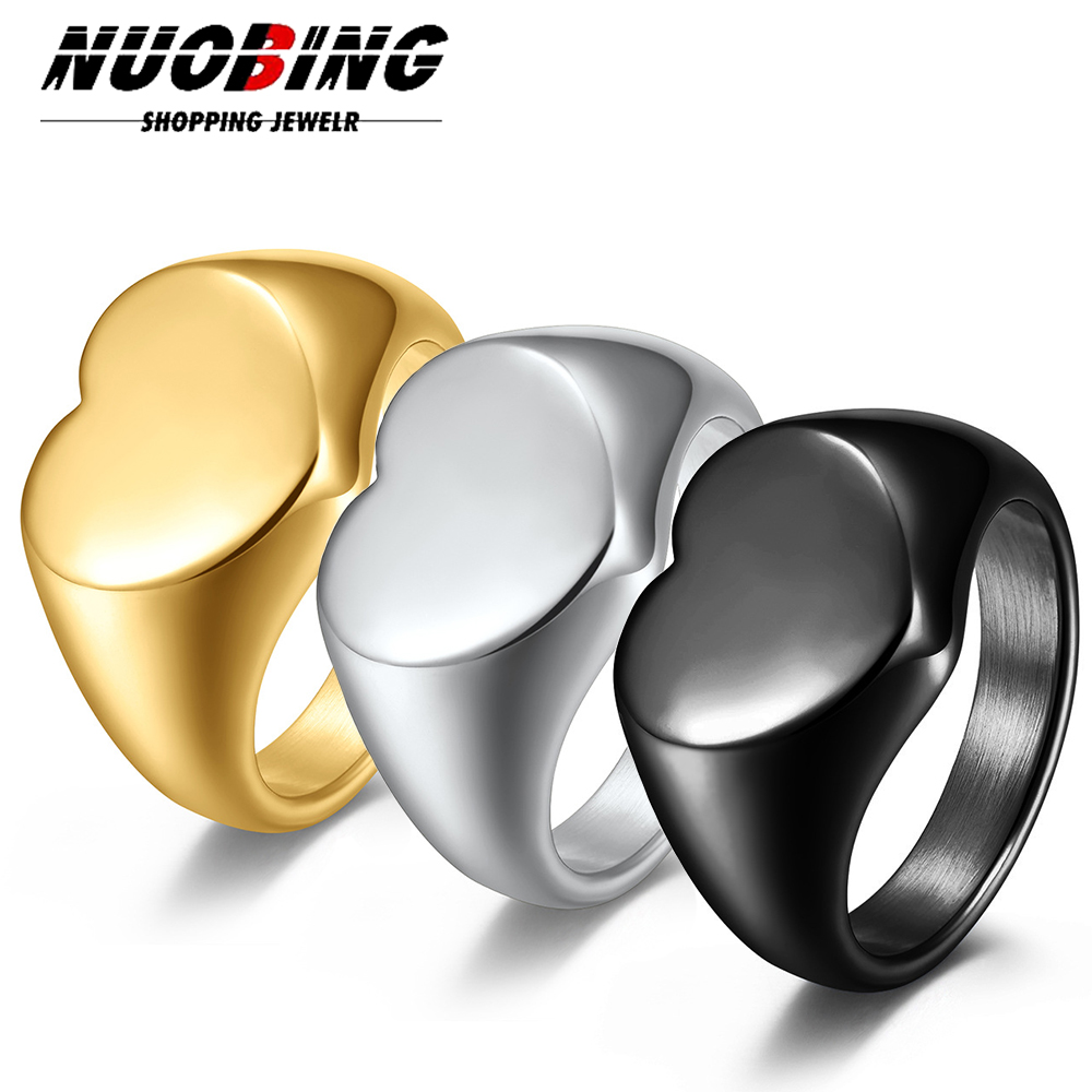 Initial Ring Custom - Spersonalizowany damski sygnet Śliczne okrągłe pierścionki