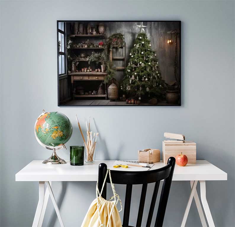1 szt. bezramowy Duży Świątecz – Family Tree Print recenzja i cena