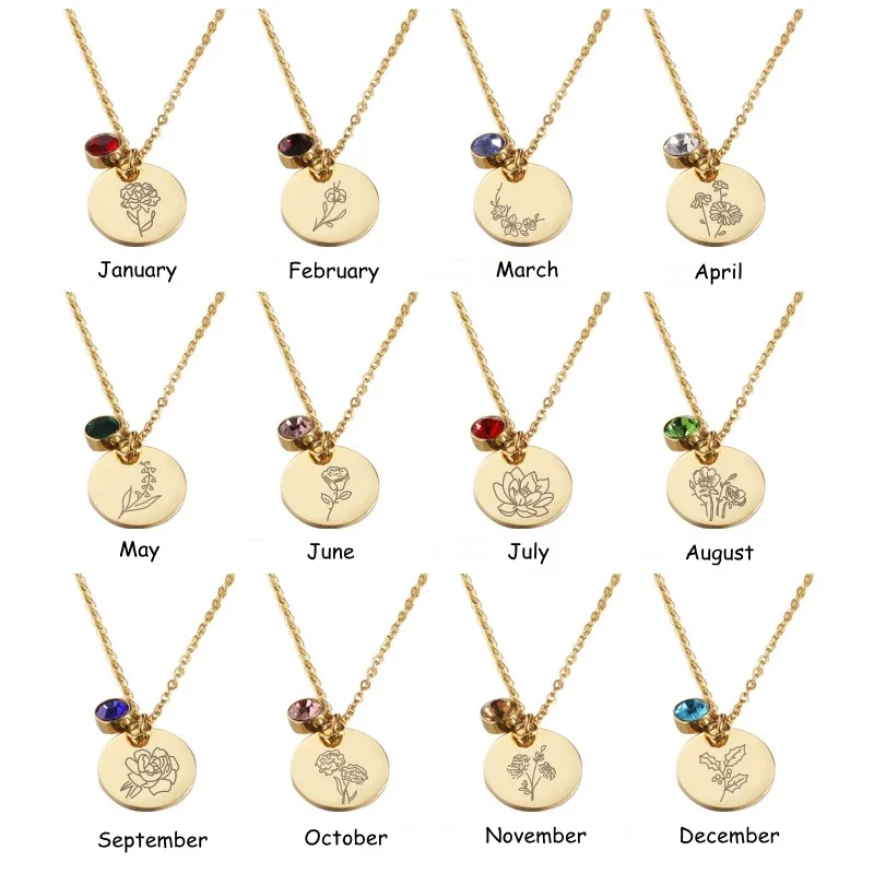 Miesiąc urodzenia Kwiaty Clipa – Birth Flower Necklace recenzja i cena