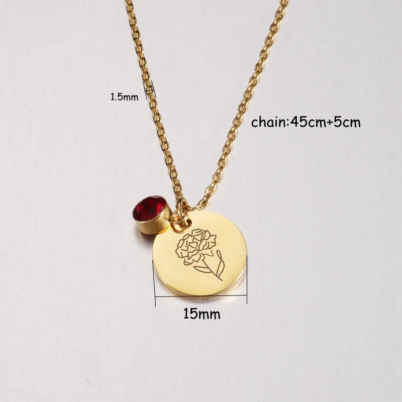Miesiąc urodzenia Kwiaty Clipa – Birth Flower Necklace recenzja i cena