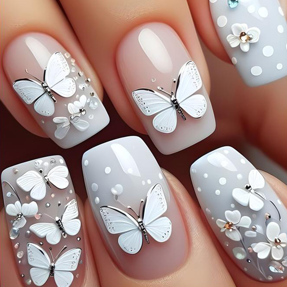 24pcs/set Średnio długie kwadr – Pressed Flower Art recenzja i cena