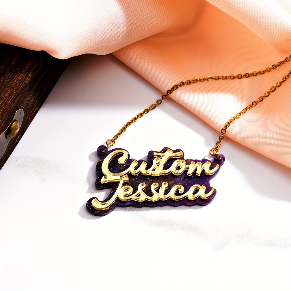Spersonalizowany dwuwarstwowy  – Name Necklace Custom recenzja i cena