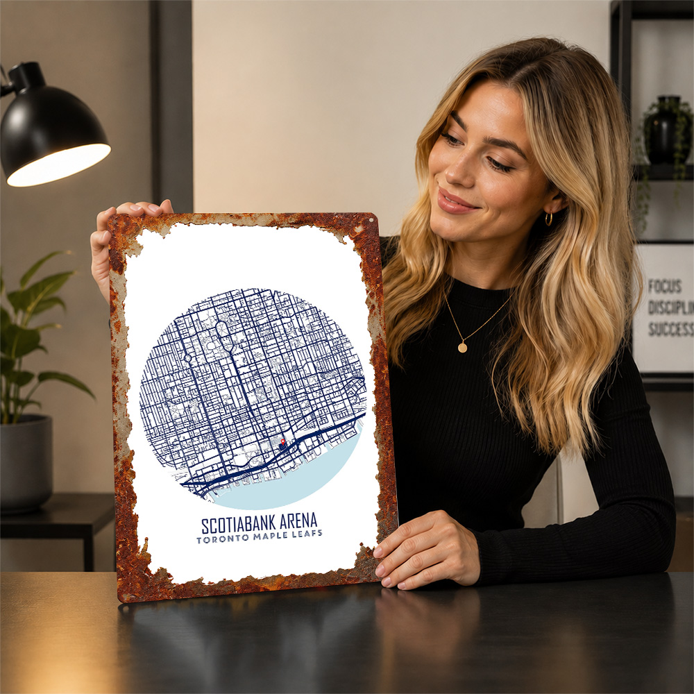 Mapa Areny Scotiabank Metalowy – Custom Map Poster recenzja i cena