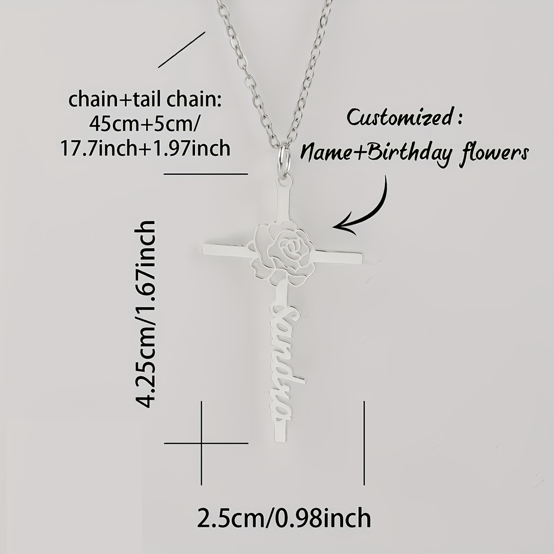 Personalizowany naszyjnik z kr – Birth Flower Necklace recenzja i cena
