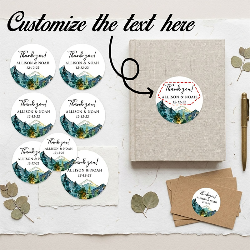 Naklejki okrągłe z własnym log – Personalized Name Box recenzja i cena