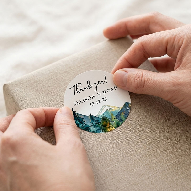 Naklejki okrągłe z własnym log – Personalized Name Box recenzja i cena