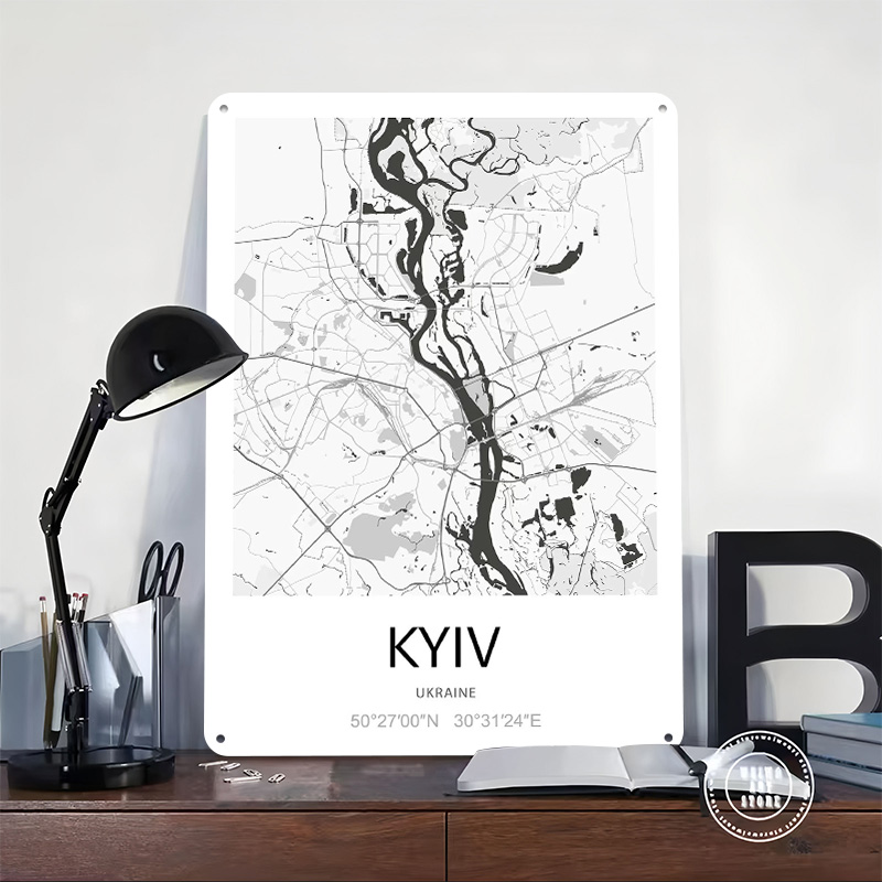 Mapa Kijowa Drukowana na Plaka – Custom Map Poster recenzja i cena