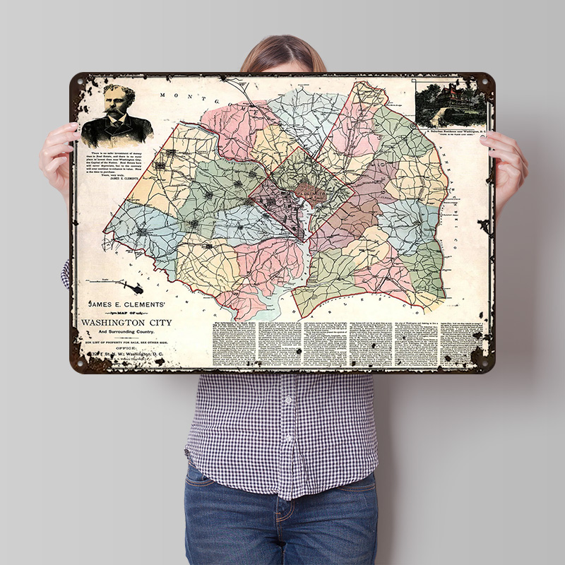 Mapa Waszyngtonu, drukowany pl – Custom Map Poster recenzja i cena