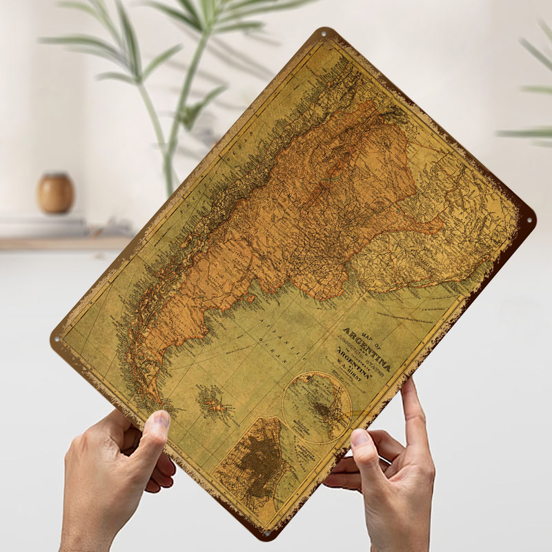 Vintage Mapa Argentyny Plakat  – Custom Map Poster recenzja i cena