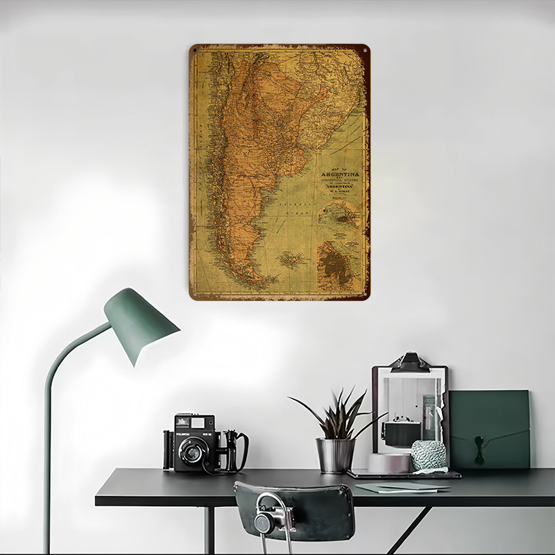 Vintage Mapa Argentyny Plakat  – Custom Map Poster recenzja i cena