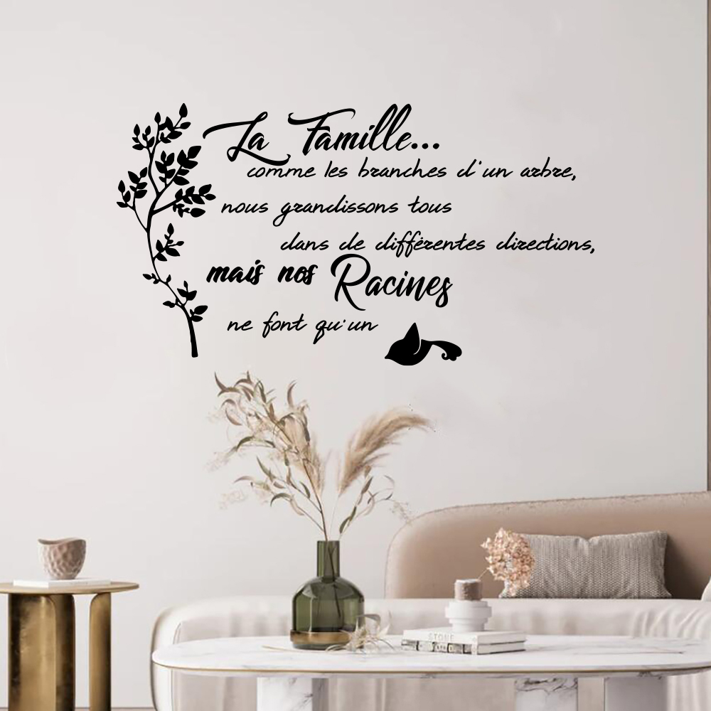 Francuska rodzina cytat drzewo – Family Tree Print recenzja i cena
