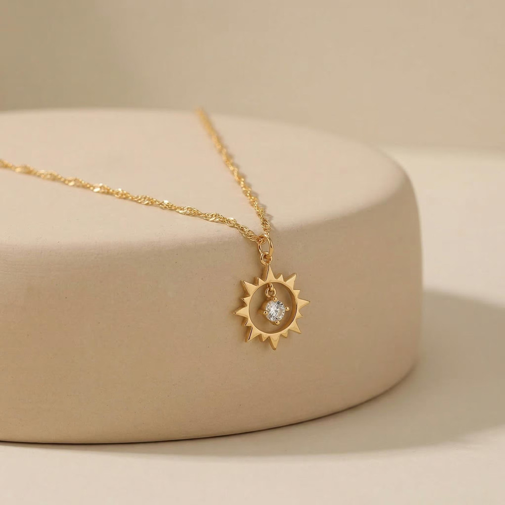 Naszyjnik Słońce w Stylu Vinta – Birth Flower Necklace recenzja i cena