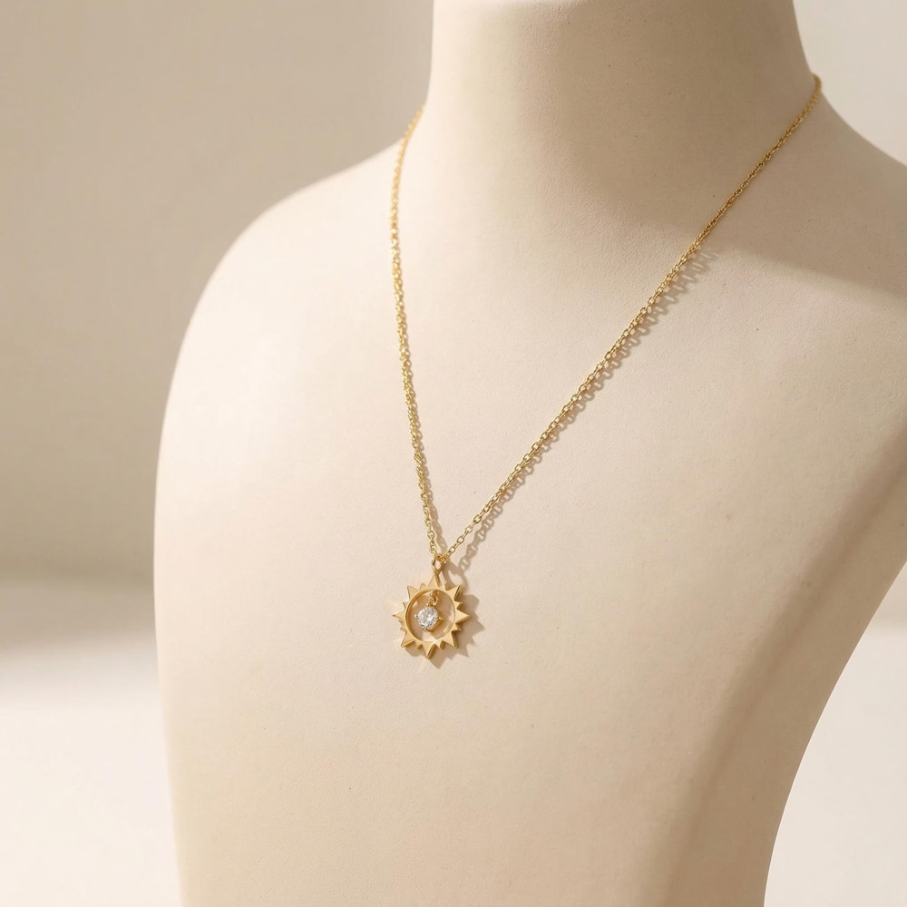 Naszyjnik Słońce w Stylu Vinta – Birth Flower Necklace recenzja i cena