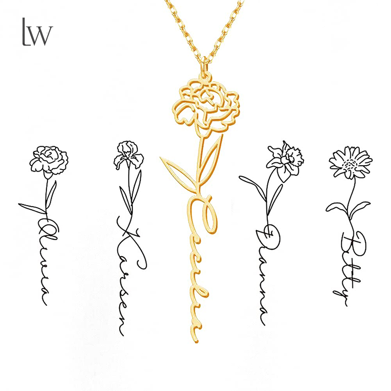 Spersonalizowany naszyjnik z i – Birth Flower Necklace recenzja i cena