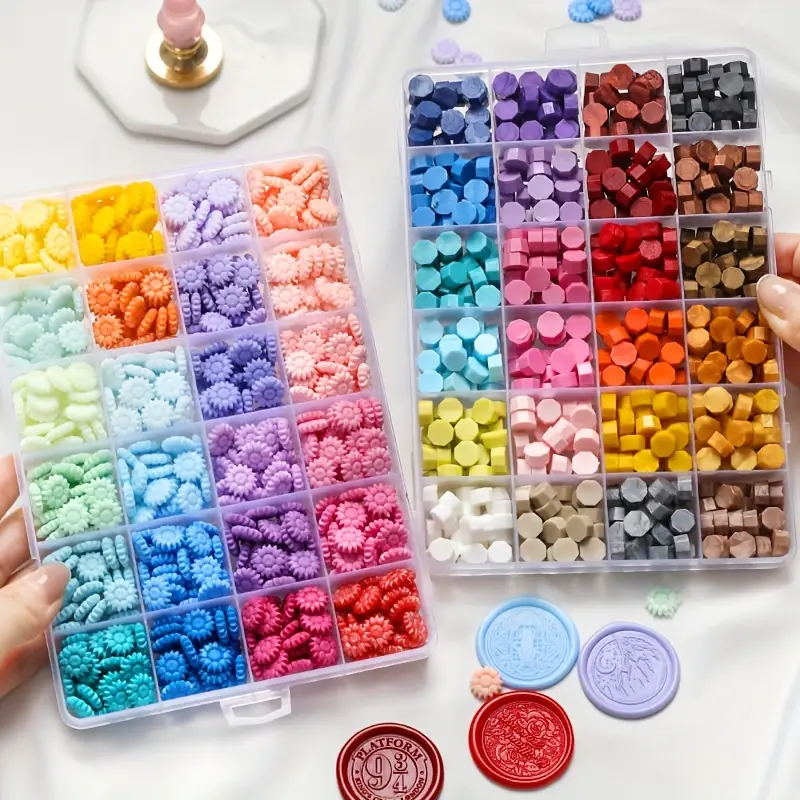 600 sztuk koralików woskowych  – Wax Seal Letter Kit recenzja i cena