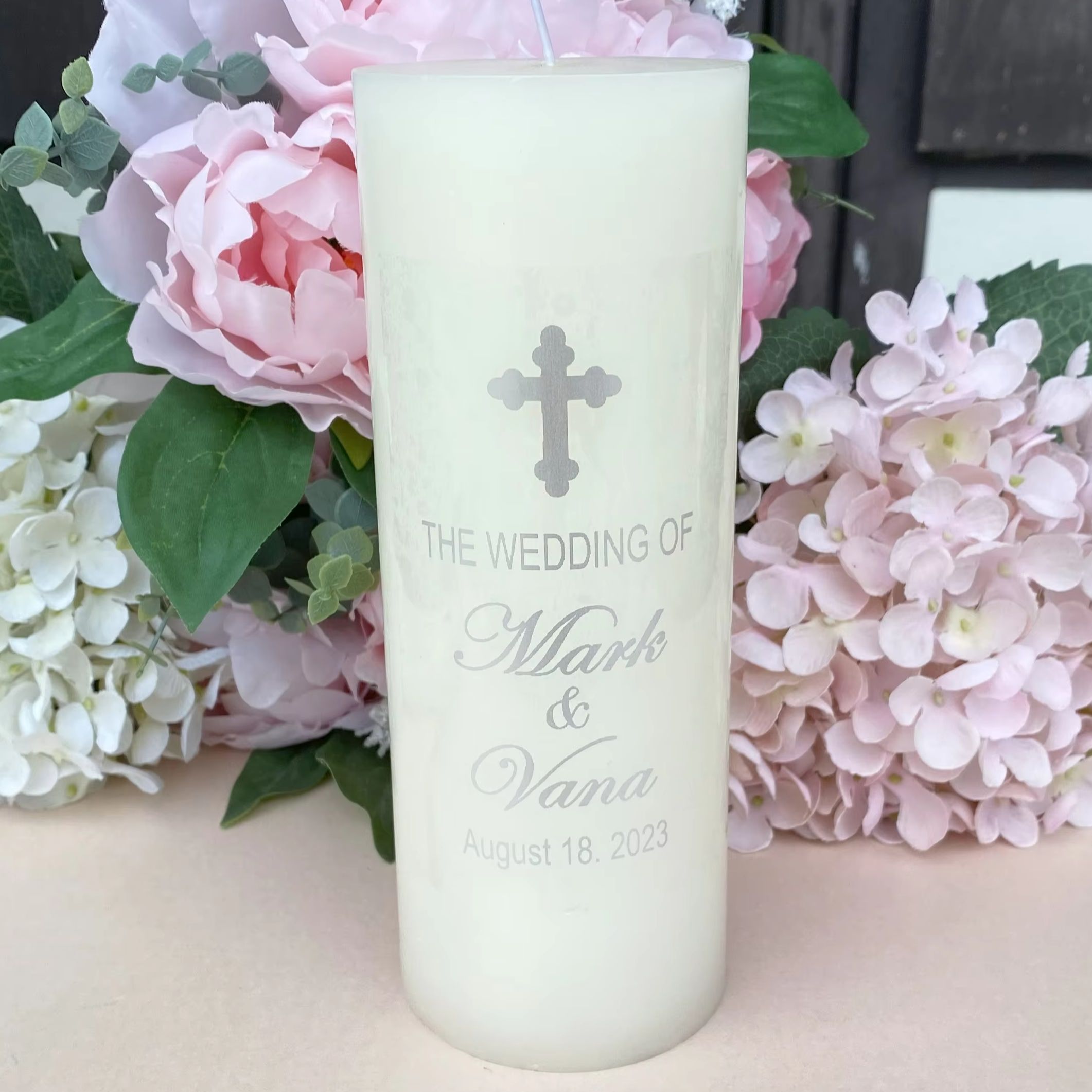 Srebrne spersonalizowane dekor – Personalised Candle Label recenzja i cena