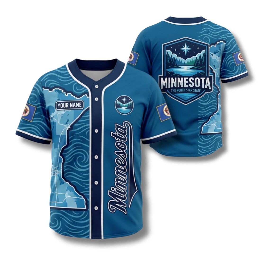 Koszulka baseballowa Minnesota – Custom Star Map recenzja i cena