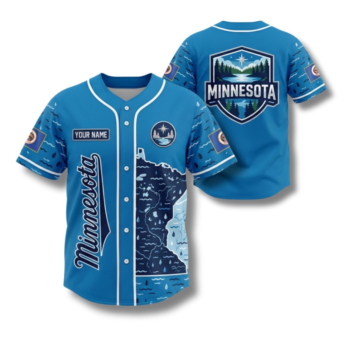Koszulka baseballowa Minnesota – Custom Star Map recenzja i cena